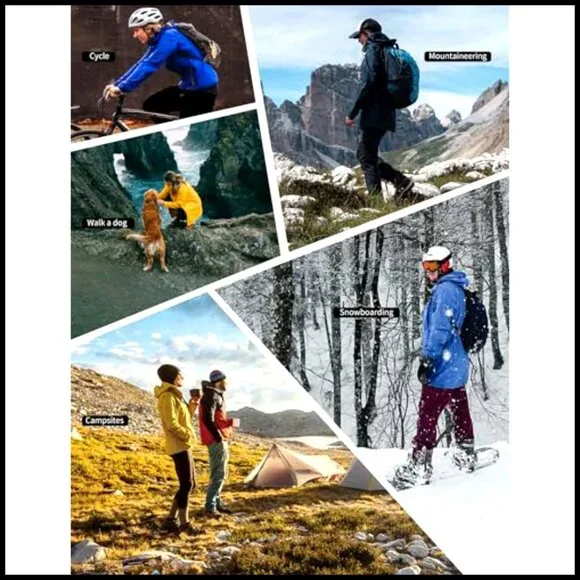 Women's Waterproof Raincoat Hooded Lightweight Packable Outdoor Jacket